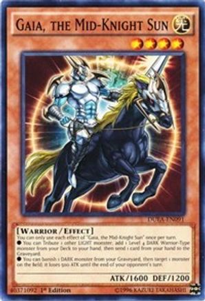 Gaia, the Mid-Knight Sun (DUEA-EN091) - Duelist Alliance 1st Edition