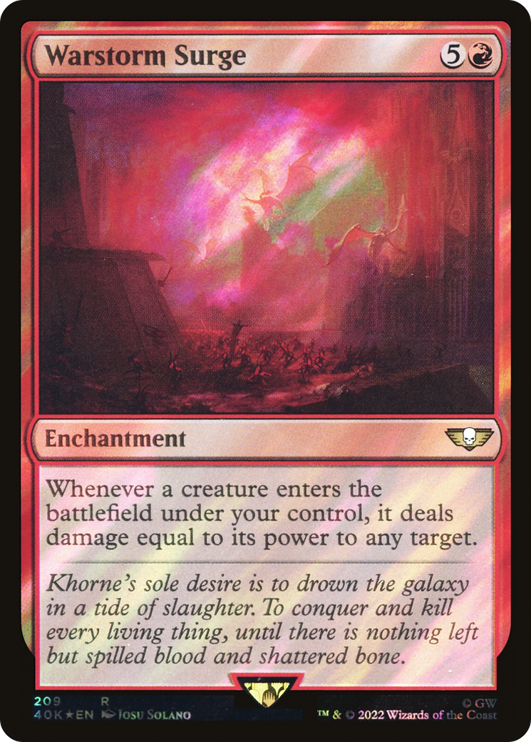 Warstorm Surge (40K-209★) - Warhammer 40,000 Commander Foil