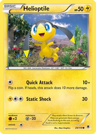Helioptile (29) 029 XY Phantom Forces - Common