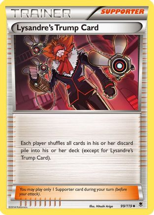 Lysandre's Trump Card 099/119 - Reverse Holofoil XY Phantom Forces - Uncommon