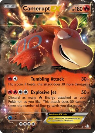 Camerupt EX 029/160 - Holofoil XY Primal Clash - Ultra Rare