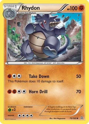 Rhydon 075 XY Primal Clash - Uncommon