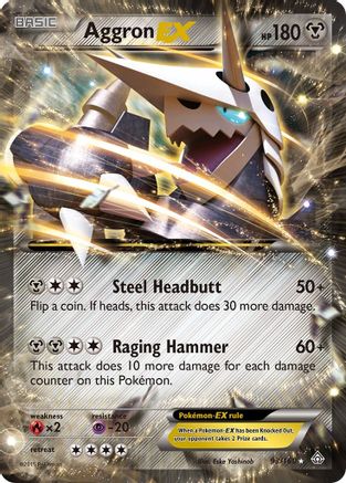Aggron EX 093/160 - Holofoil XY Primal Clash - Ultra Rare