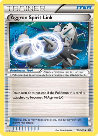 Aggron Spirit Link 123 - Reverse Holofoil XY Primal Clash - Uncommon
