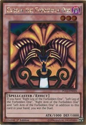 Exodia the Forbidden One (PGL2-EN026) - Premium Gold: Return of the Bling 1st Edition