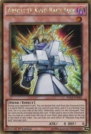 Absolute King Back Jack (PGL2-EN002) - Premium Gold: Return of the Bling 1st Edition