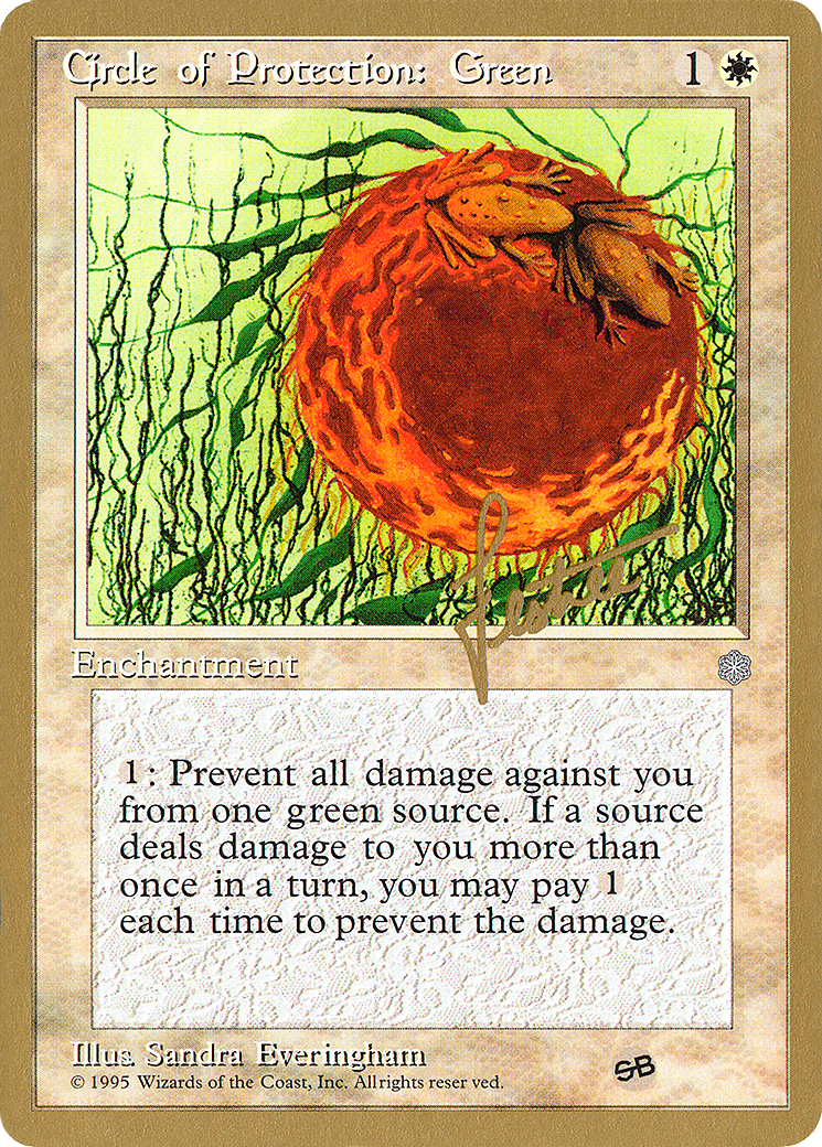 Circle of Protection: Green (WCD-BL14SB) - Pro Tour Collector Set