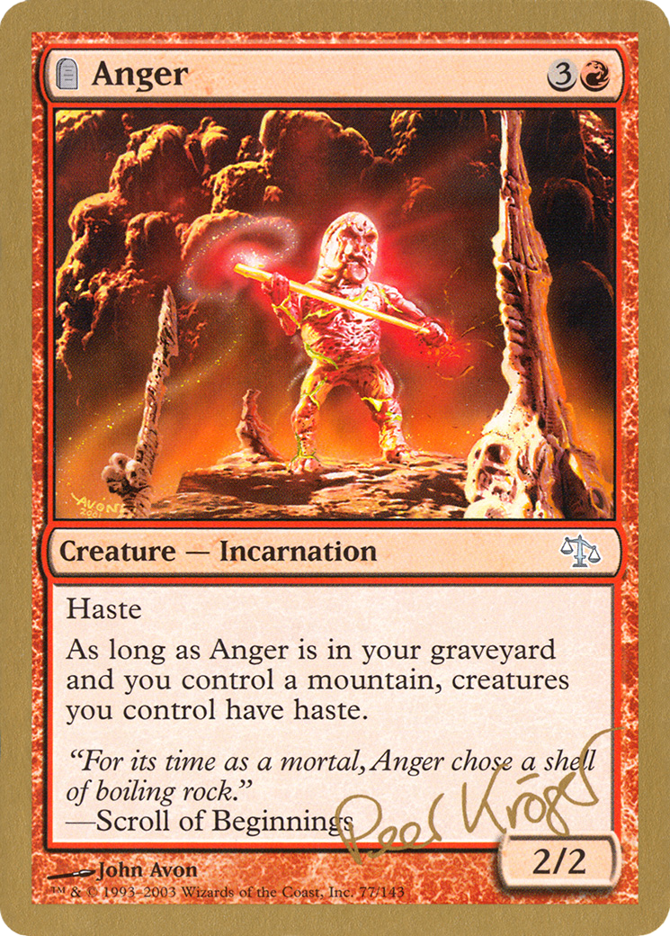 Anger (WCD-PK77) - World Championship Decks 2003