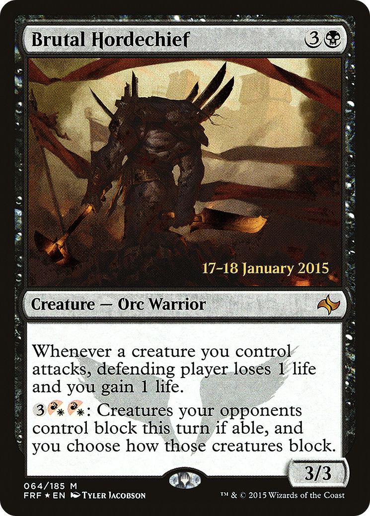 Brutal Hordechief (PRE-64S) - Fate Reforged Promos Foil