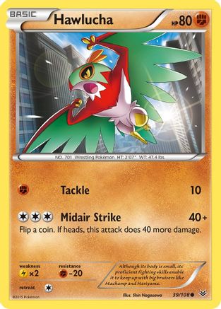 Hawlucha 039/108 XY Roaring Skies - Common