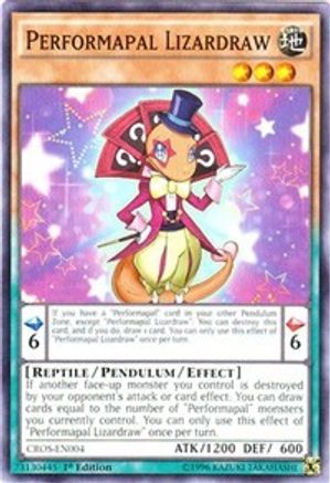 Performapal Lizardraw (CROS-EN004) - Crossed Souls 1st Edition