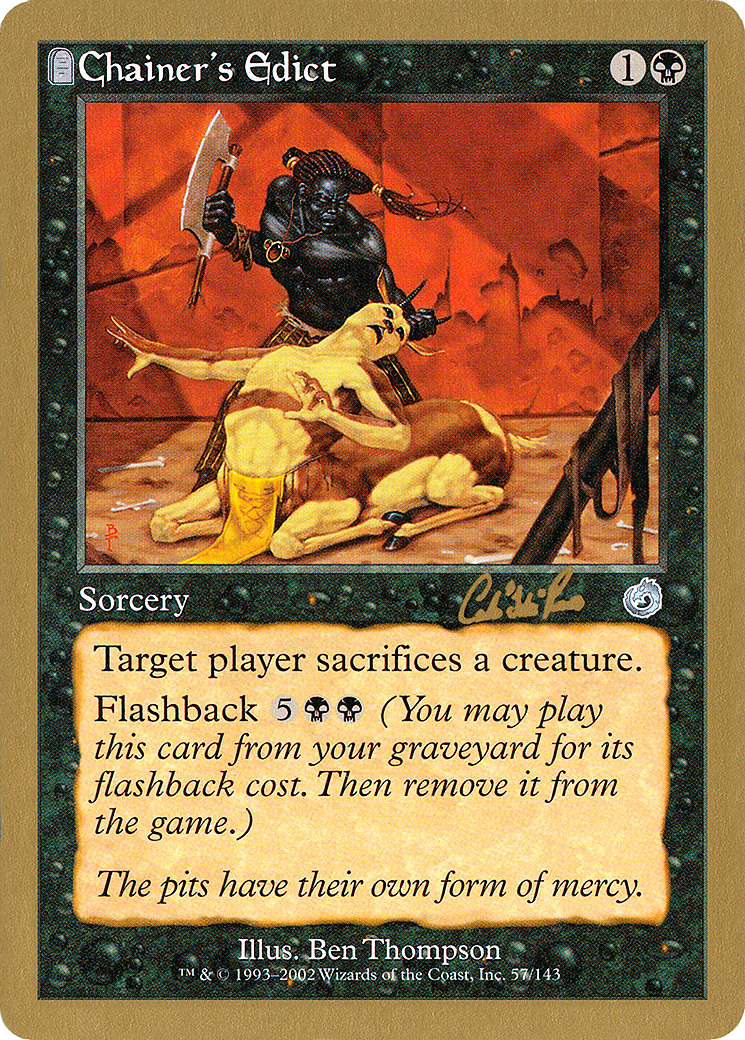 Chainer's Edict (WCD-CR57) - World Championship Decks 2002: (tombstone)