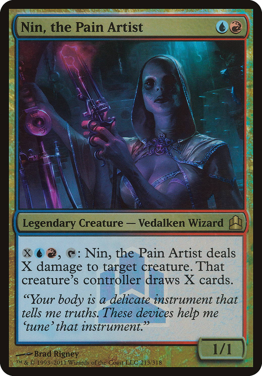 Nin, the Pain Artist (OVER-213) - Commander 2011 Launch Party Foil