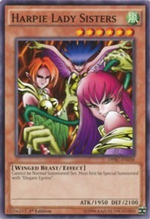 Harpie Lady Sisters (DPBC-EN038) - Duelist Pack: Battle City 1st Edition