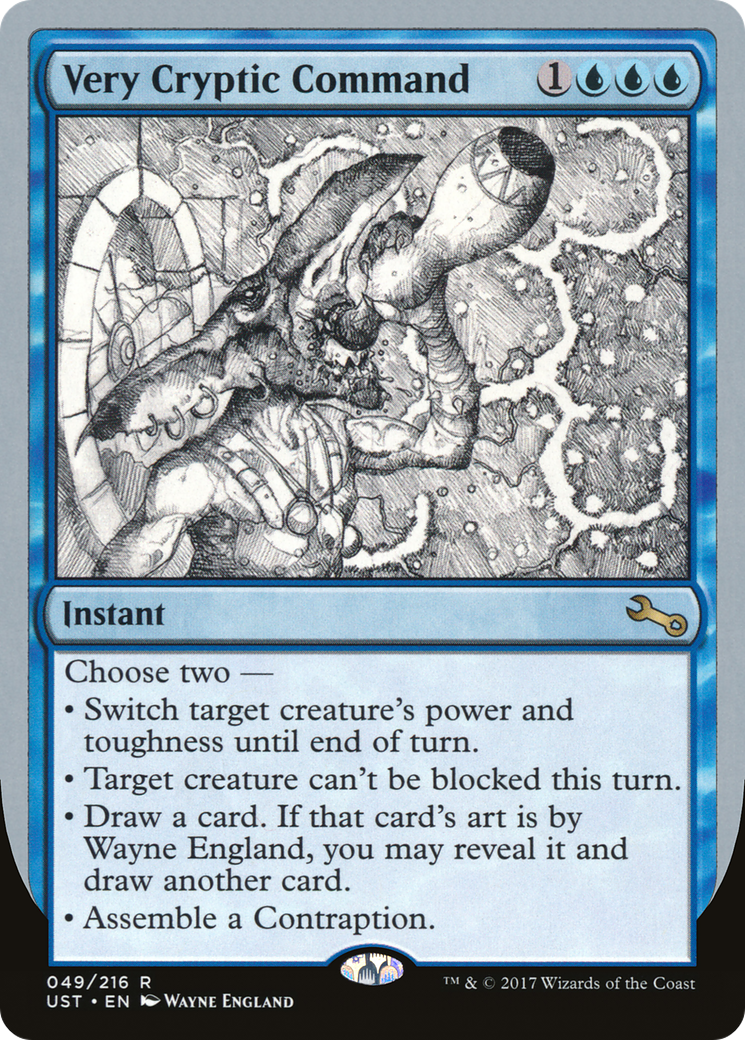 Very Cryptic Command (UST-49A) - Unstable Foil