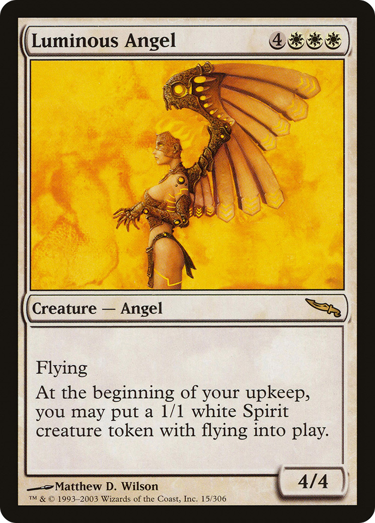Luminous Angel (MRD-015) - Mirrodin Foil
