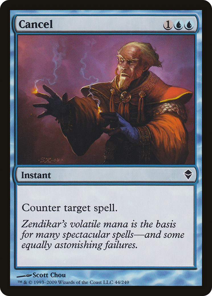Cancel (ZEN-044) - Zendikar Foil