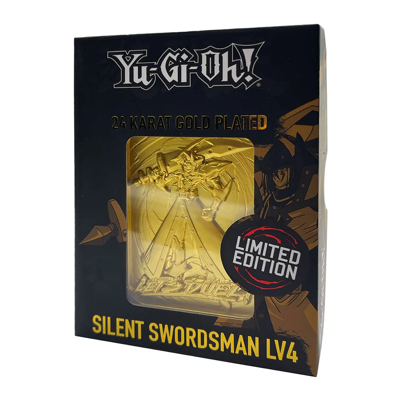 Yu-Gi-Oh! LIMITED EDITION 24 KARAT GOLD PLATED SILENT SWORDSMAN LV4 METAL CARD
