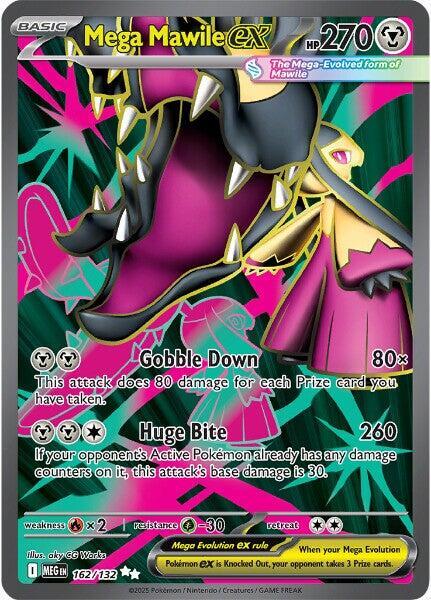 Mega Mawile ex 162/132 - Holofoil ME01 Mega Evolution - Ultra Rare