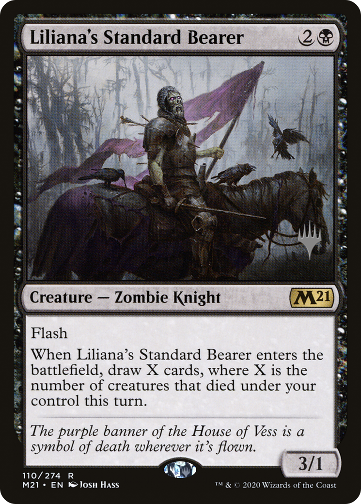 Liliana's Standard Bearer (PPM21-110P) - Core Set 2021 Promos Foil