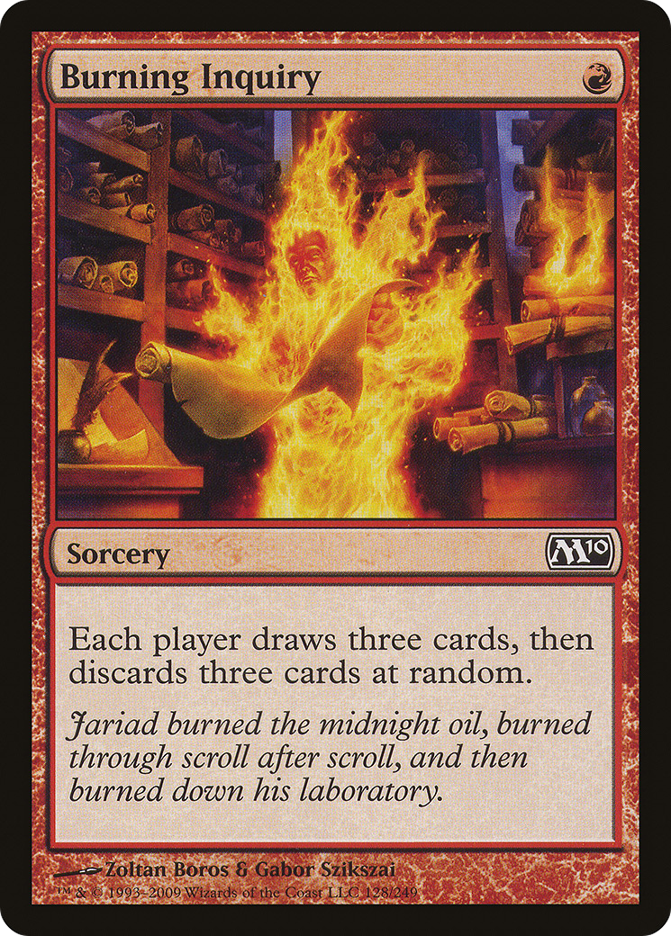 Burning Inquiry (M10-128) - Magic 2010 Foil
