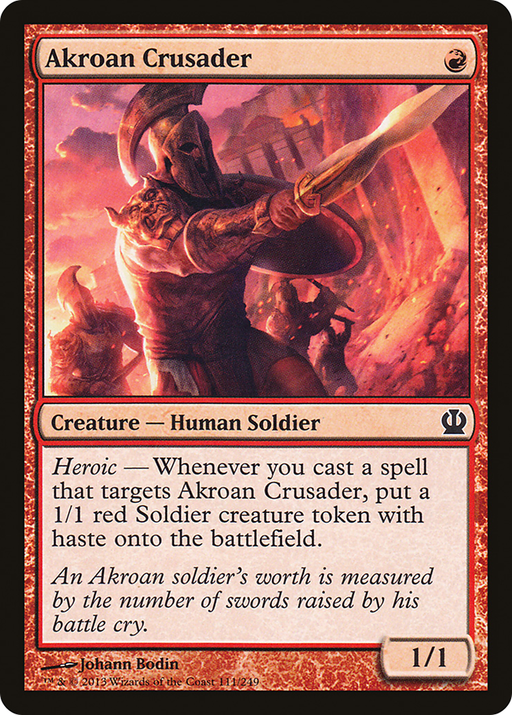 Akroan Crusader (THS-111) - Theros Foil