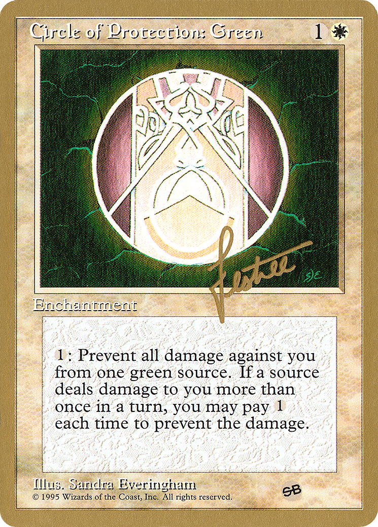 Circle of Protection: Green (WCD-BL16SB) - Pro Tour Collector Set