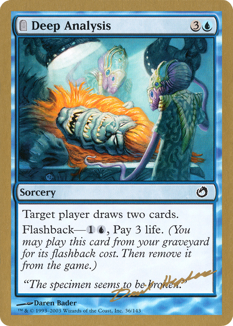 Deep Analysis (WCD-DH36) - World Championship Decks 2003: (tombstone)