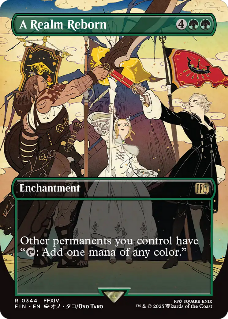 A Realm Reborn (Borderless) (FIN-344) - FINAL FANTASY Foil