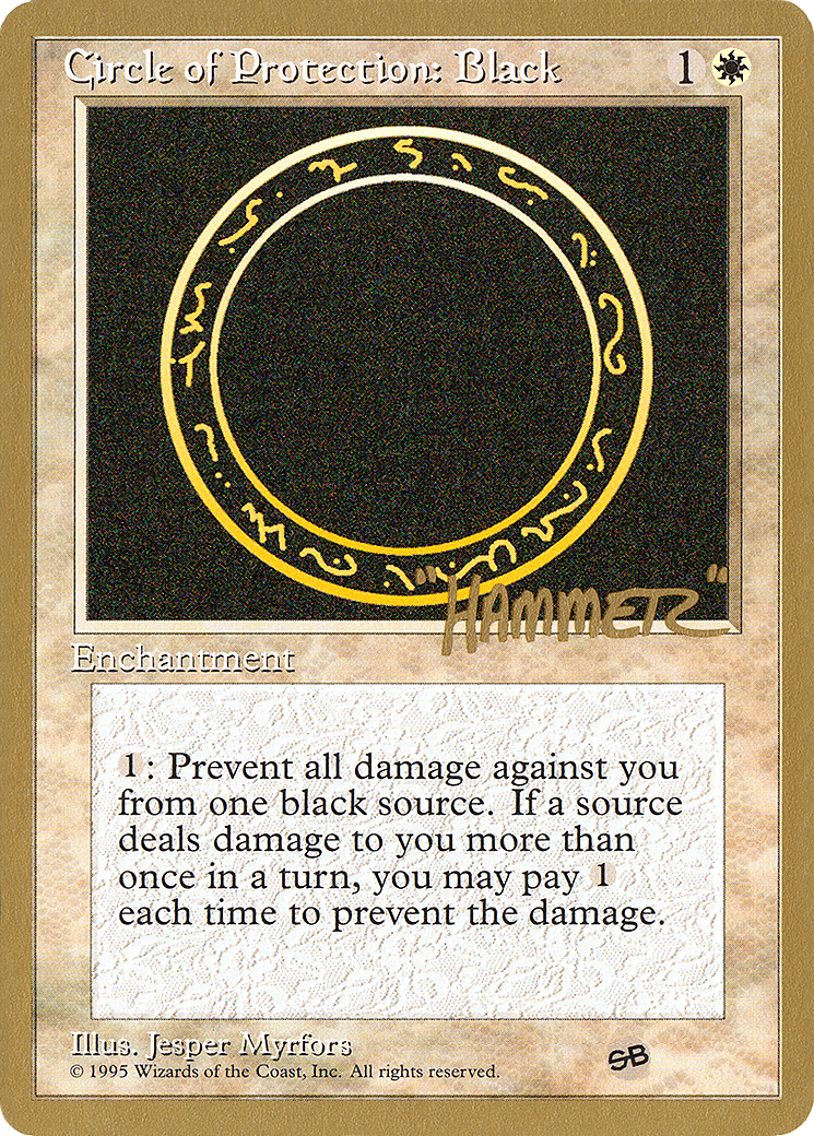 Circle of Protection: Black (WCD-SHR14SB) - Pro Tour Collector Set