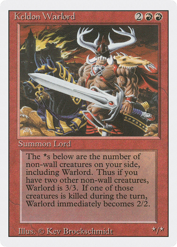 Keldon Warlord (3ED-160) - Revised Edition