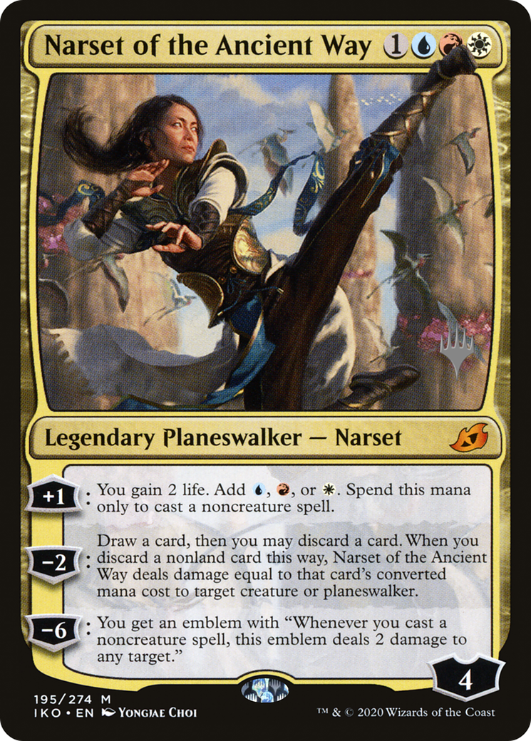 Narset of the Ancient Way (PPIKO-195P) - Ikoria: Lair of Behemoths Promos