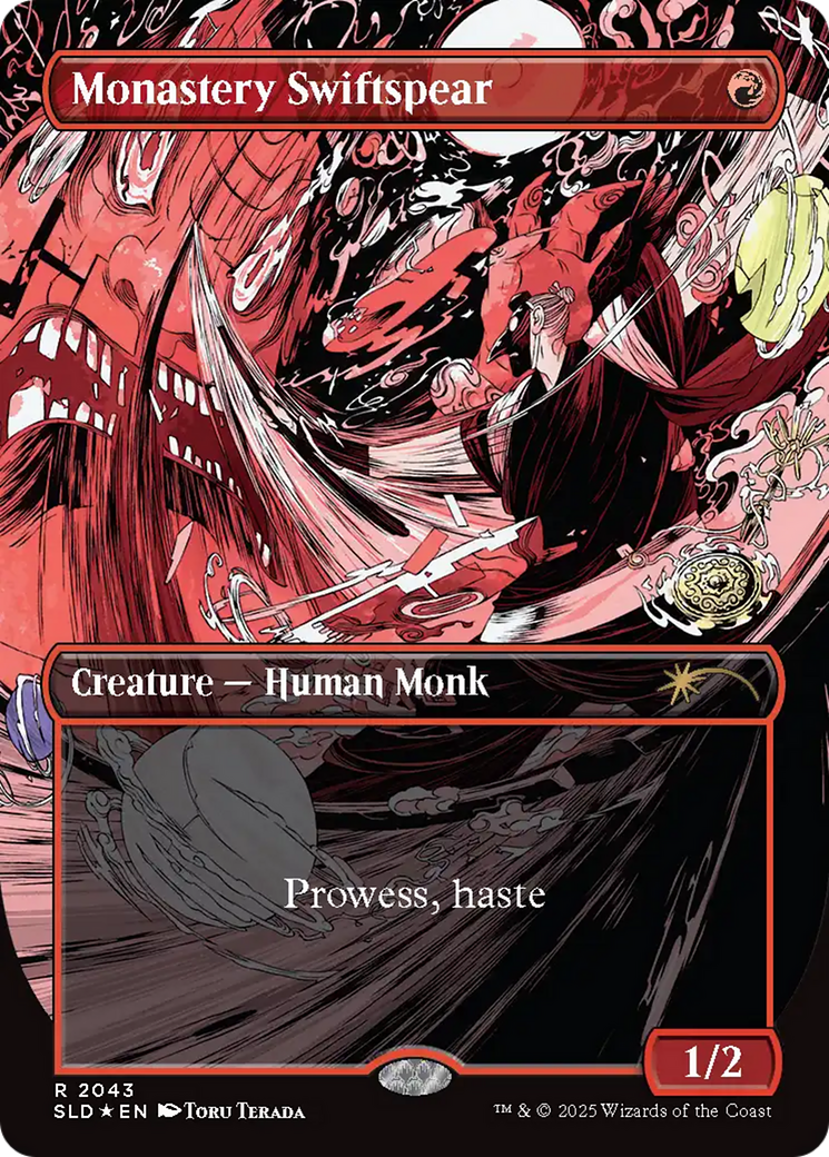Monastery Swiftspear (2043) (Raised Foil) (SLD-2043) - Secret Lair Drop Series Foil
