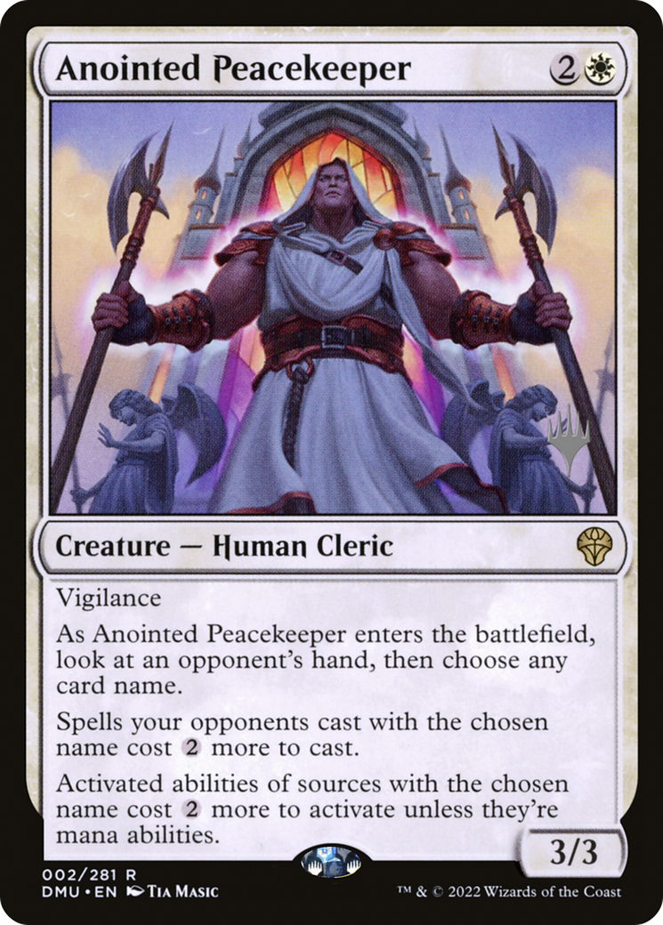 Anointed Peacekeeper (PPDMU-02P) - Dominaria United Promos Foil