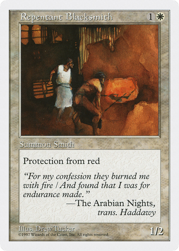 Repentant Blacksmith (5ED-054) - Fifth Edition