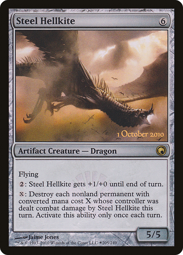 Steel Hellkite (LARP-205★) - Scars of Mirrodin Promos Foil