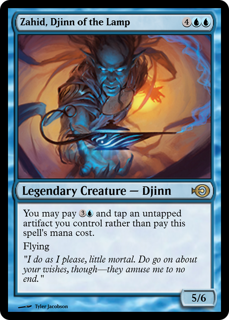 Zahid, Djinn of the Lamp (PRM-68041) - Magic Online Promos