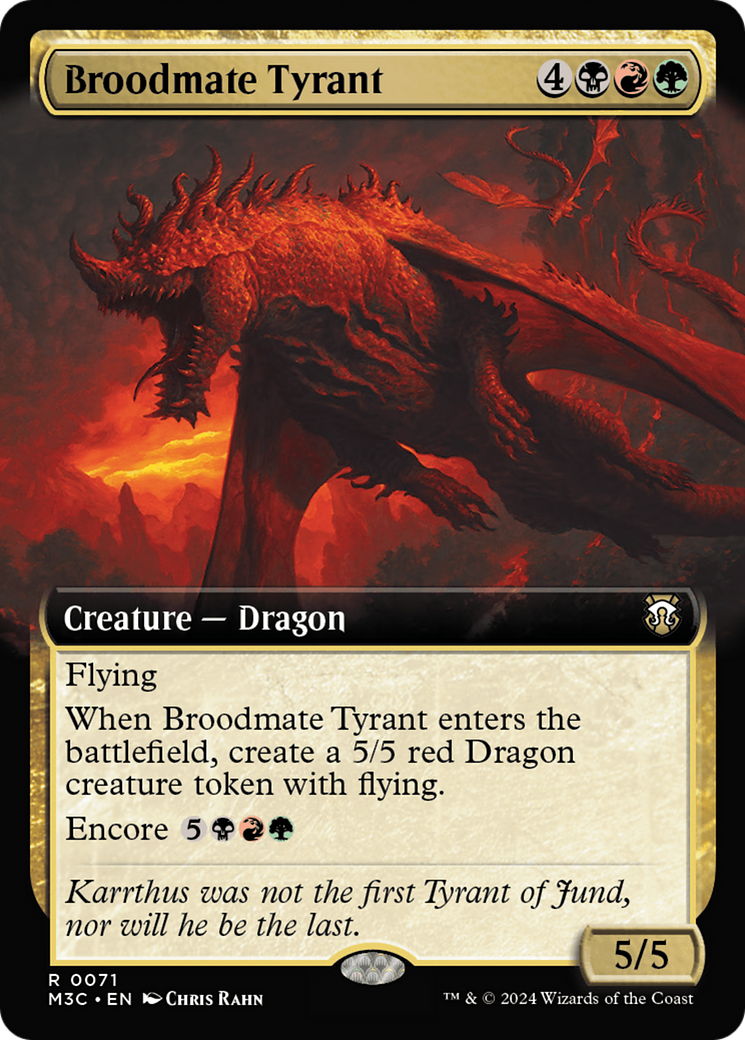 Broodmate Tyrant (M3C-071) - Modern Horizons 3 Commander: (Extended Art) Foil