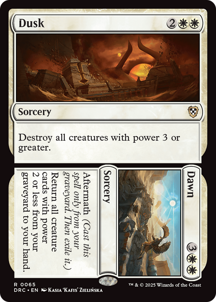 Dusk // Dawn (DRC-065) - Commander: Aetherdrift Foil