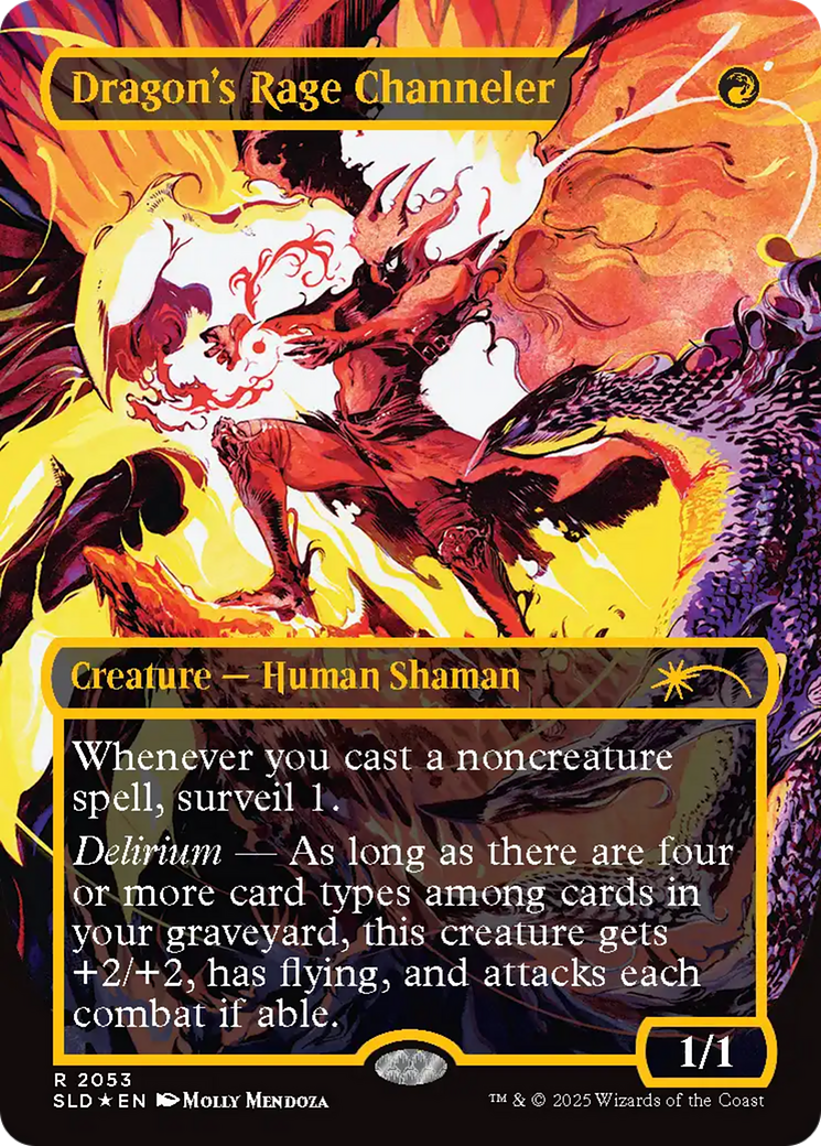 Dragon's Rage Channeler (2053) (Raised Foil) (SLD-2053) - Secret Lair Drop Series Foil
