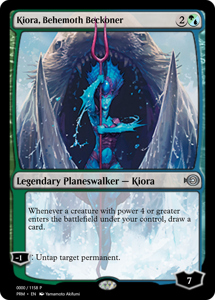 Kiora, Behemoth Beckoner (PRM-72293) - Magic Online Promos