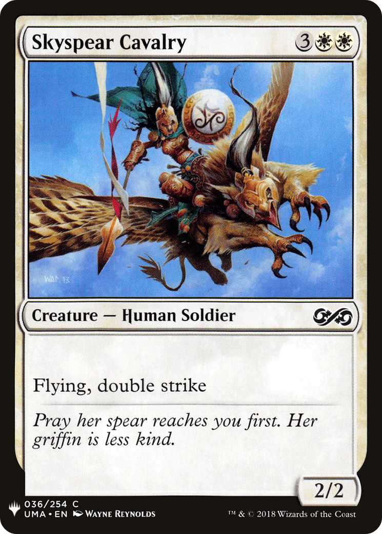 Skyspear Cavalry (LIST-UMA-36) - The List