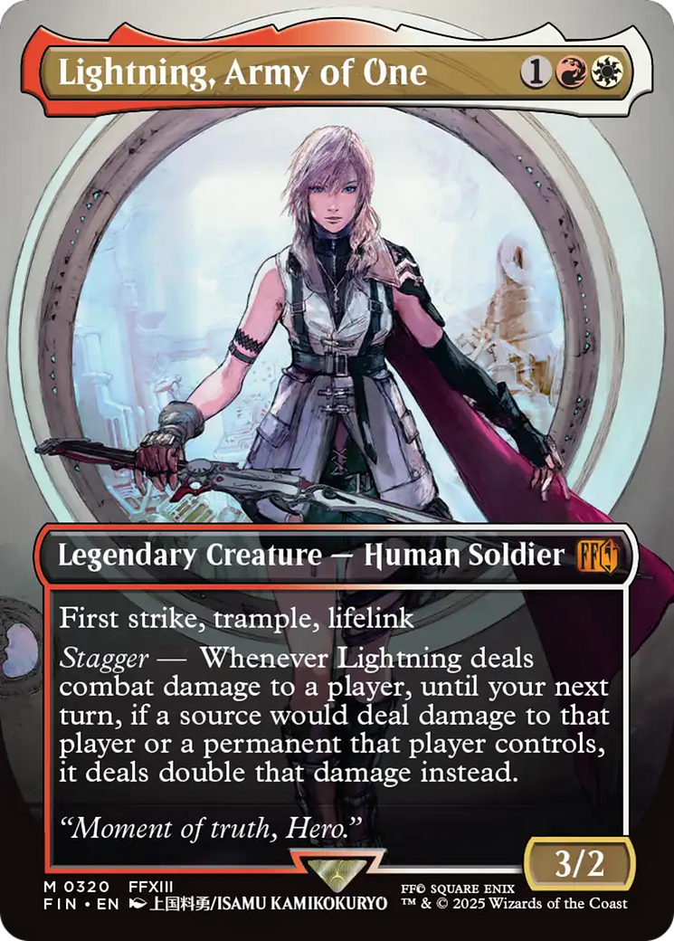 Lightning, Army of One (Borderless) (0320) (FIN-320) - FINAL FANTASY