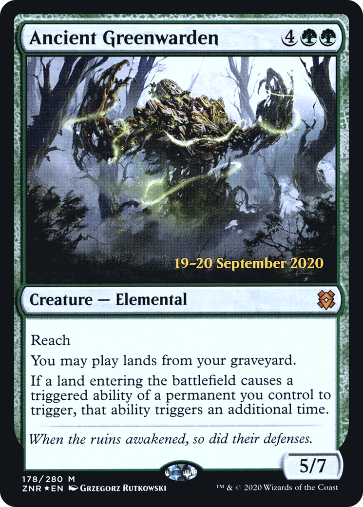 Ancient Greenwarden (PRE-178S) - Zendikar Rising Promos Foil