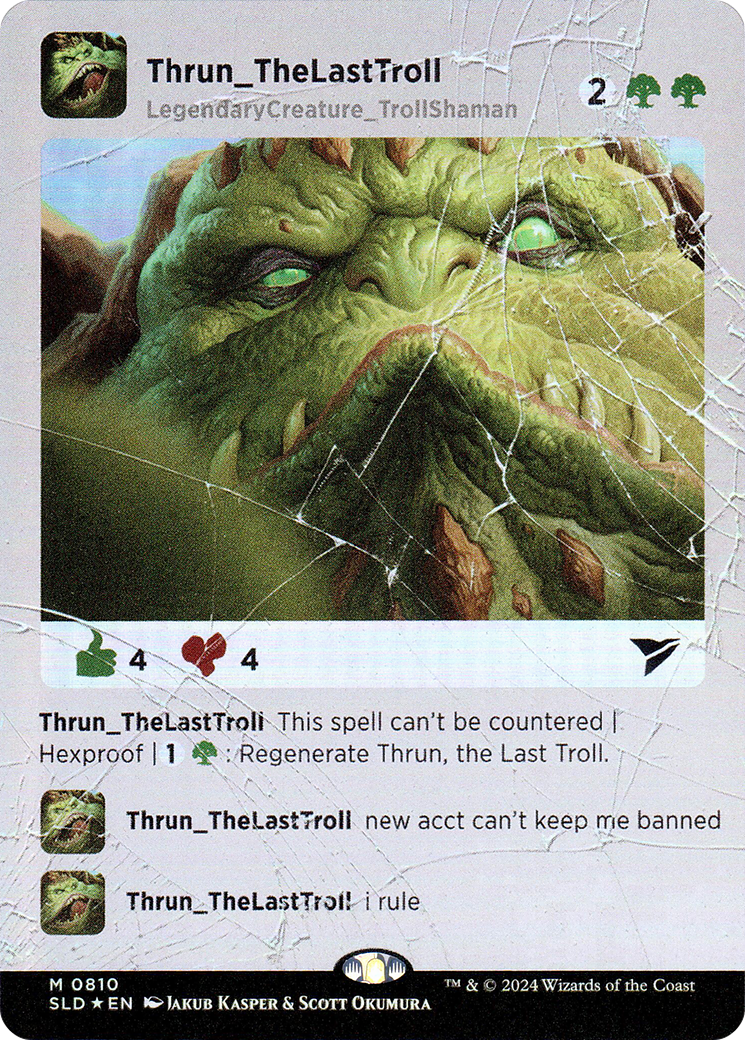 Thrun, the Last Troll (SLD-810) - Secret Lair Drop (Borderless)