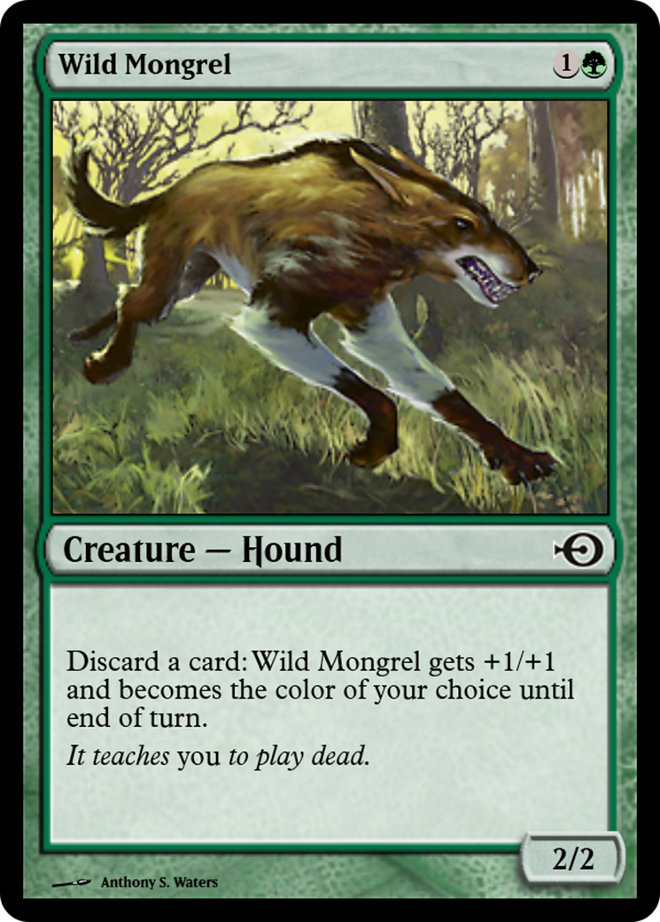 Wild Mongrel (PRM-36240) - Magic Online Promos Foil