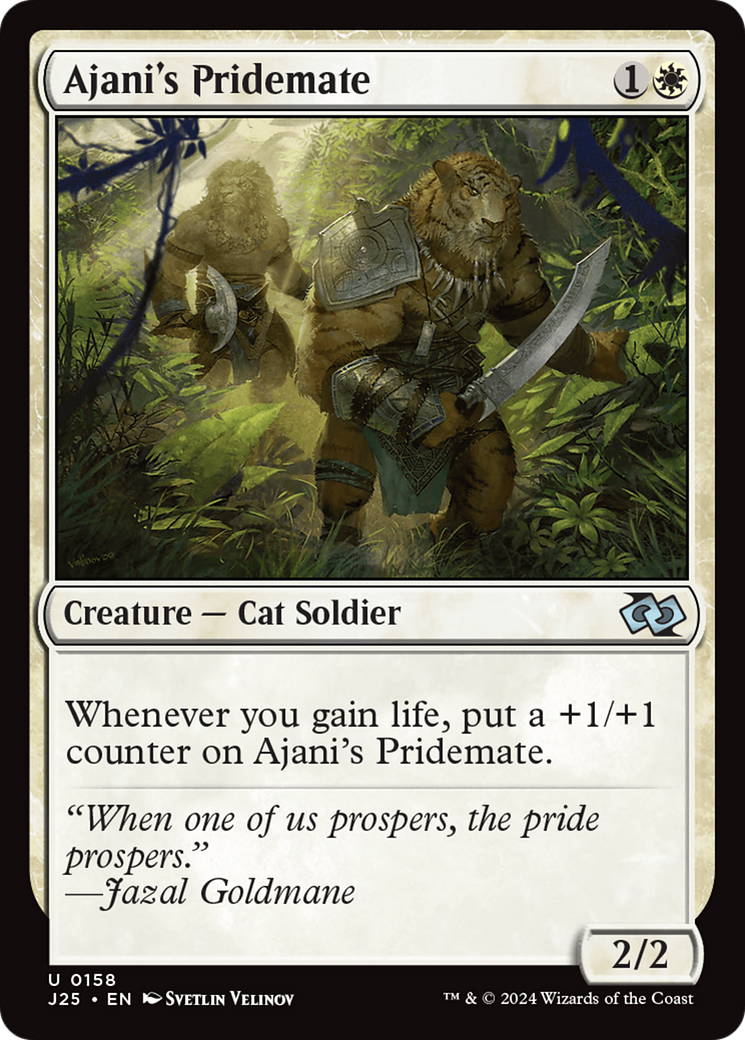 Ajani's Pridemate (J25-158) - Foundations Jumpstart