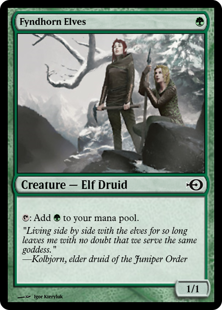 Fyndhorn Elves (PRM-43632) - Magic Online Promos Foil