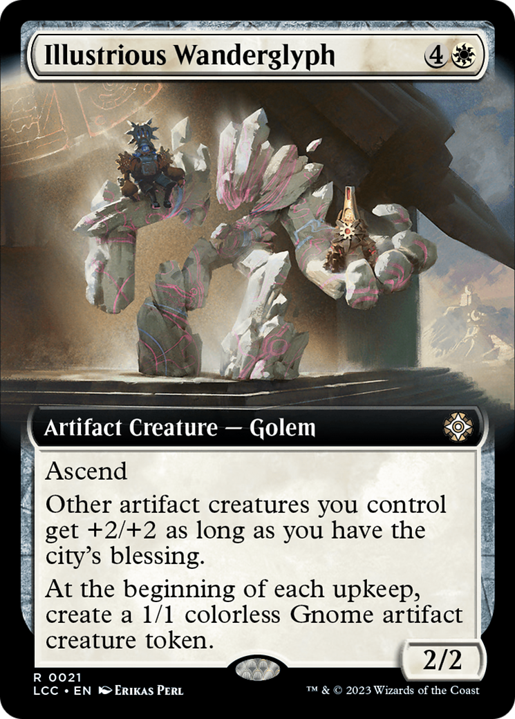 Illustrious Wanderglyph (LCC-021) - The Lost Caverns of Ixalan Commander: (Extended Art)