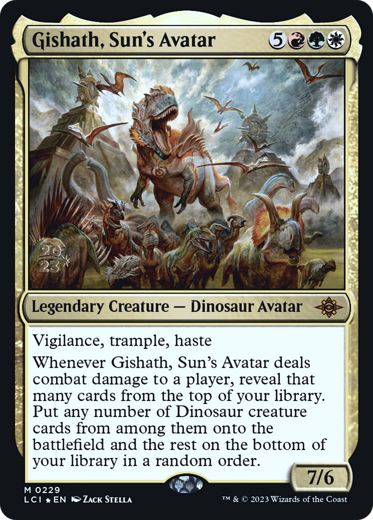 Gishath, Sun's Avatar (PRE-229S) - The Lost Caverns of Ixalan Promos Foil